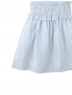 Powder Dress with Shirred Straps & Ruffles