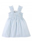 Powder Dress with Shirred Straps & Ruffles