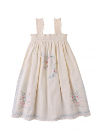 Alessia Cross- Stitch Embroidered Dress