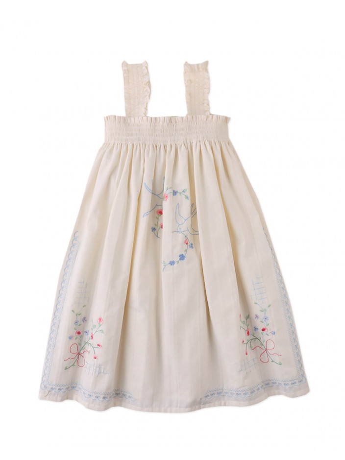 Alessia Cross- Stitch Embroidered Dress