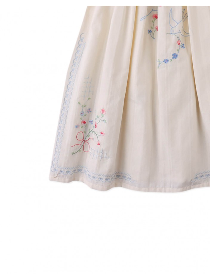 Alessia Cross- Stitch Embroidered Dress