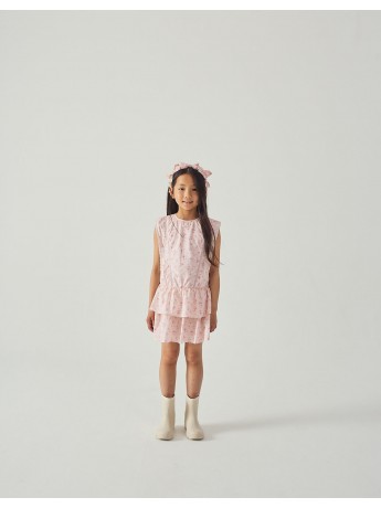 Mel Dress with Lace Trims & Tiered Skirt