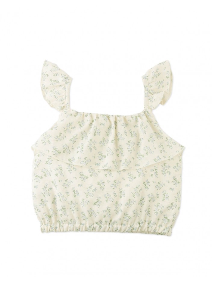 Ambessa Strappy Ruffled Top & Tiered Skirt Set
