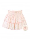 Bea Skort with Smocked Bodice & Embroidered Scallop