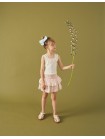 Bea Skort with Smocked Bodice & Embroidered Scallop