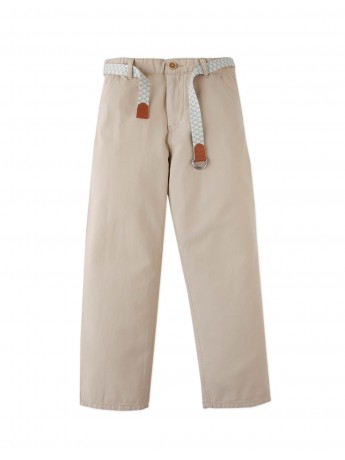 Moblit Regular- Fit Pants with Printed Garrison Belt