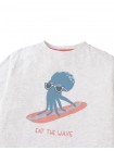 Oruo Surfing Octopus Relaxed-Fit Graphic Tee
