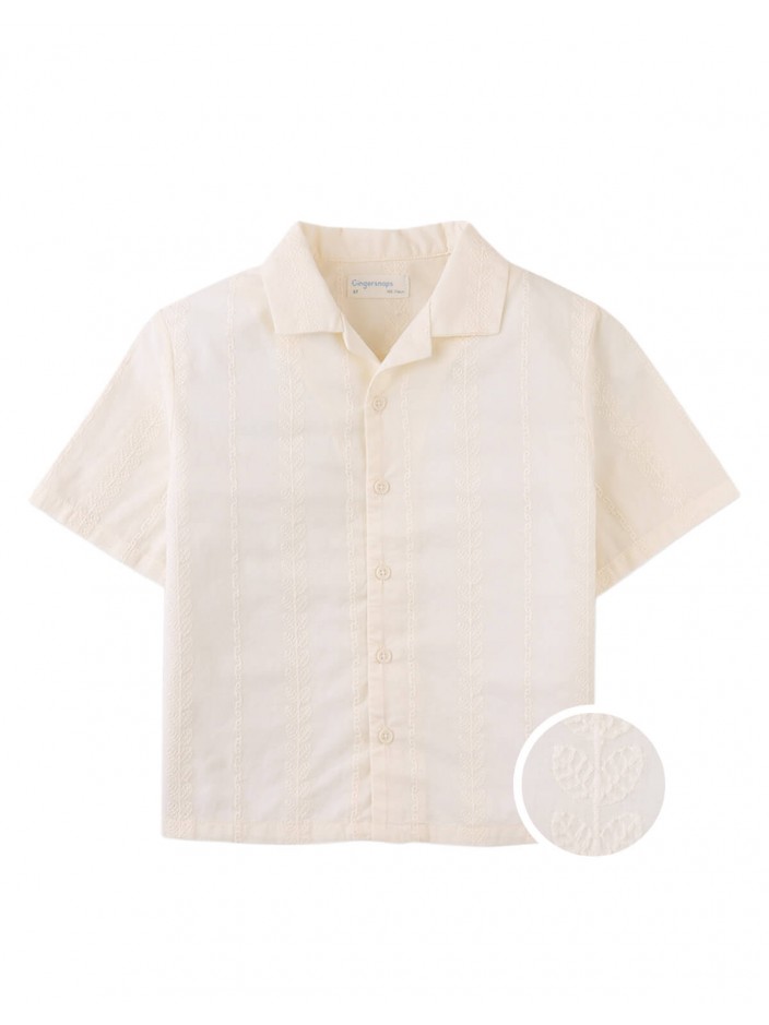 Armin Embroidered Camp Collar Shirt