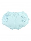 Baby Livia Chambray Bloomers with Tiered Ruffles