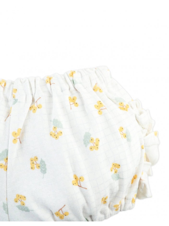 Baby Cecille Tiered-Ruffled Bloomers with All-Over Berries Print
