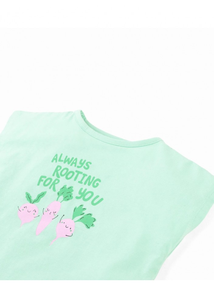 Baby Helena Graphic Tee with Veggies Print