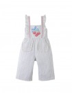 Baby Phoebe Striped Jumpsuit with Ruffles & Embroidered Details