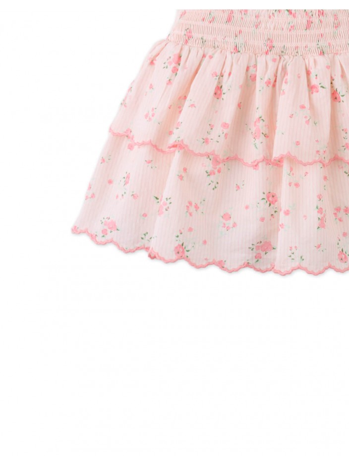 Baby Bea Skort with Smocked Bodice & Embroidered Scallop