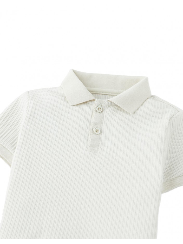 Baby Floch Polo Shirt with GG Logo Embroidery