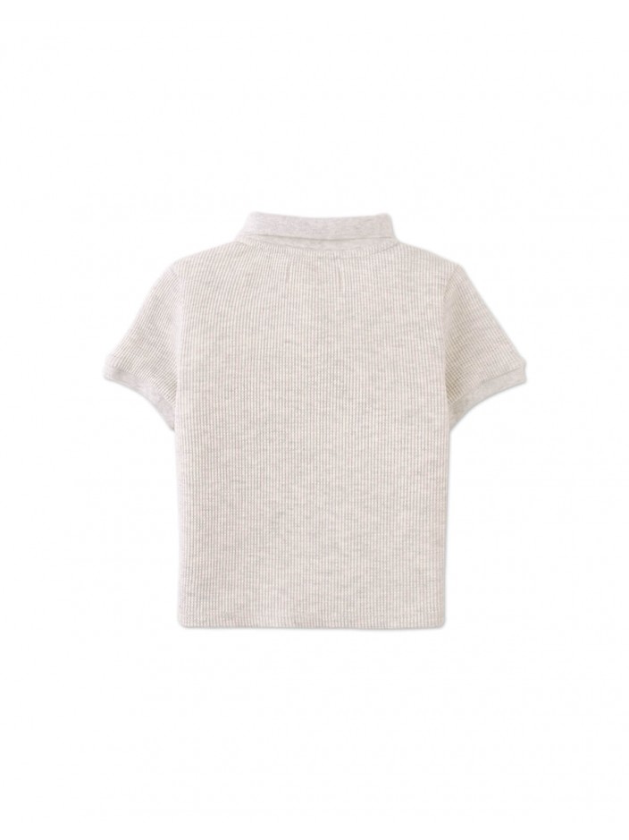 Baby Keith Waffle Knit Polo Shirt