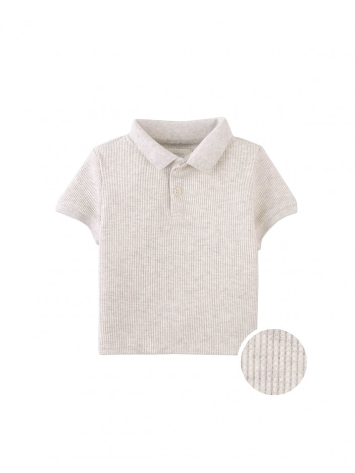 Baby Keith Waffle Knit Polo Shirt