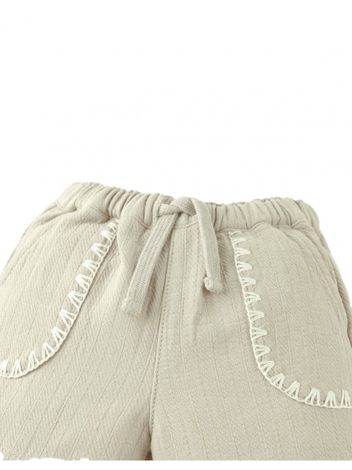 Baby Marlow Drawstring Shorts with Contrast Stitching