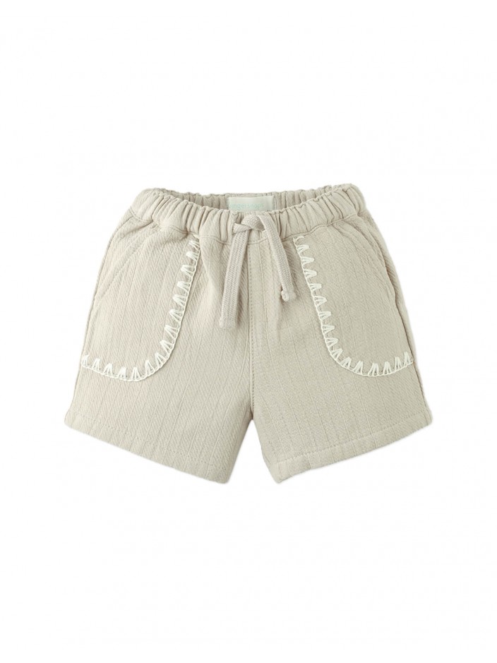 Baby Marlow Drawstring Shorts with Contrast Stitching