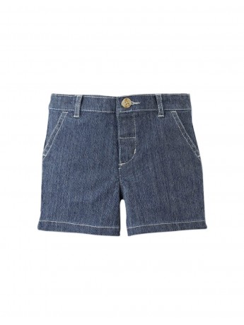 Baby Gelgar Textured Denim Dress Shorts