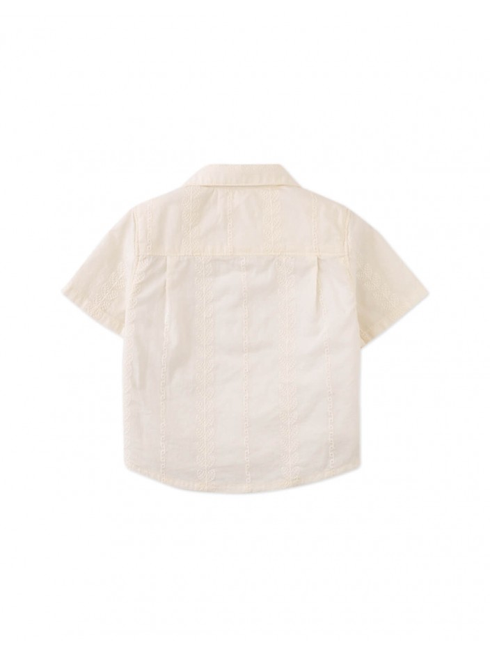 Baby Armin Embroidered Camp Collar Shirt
