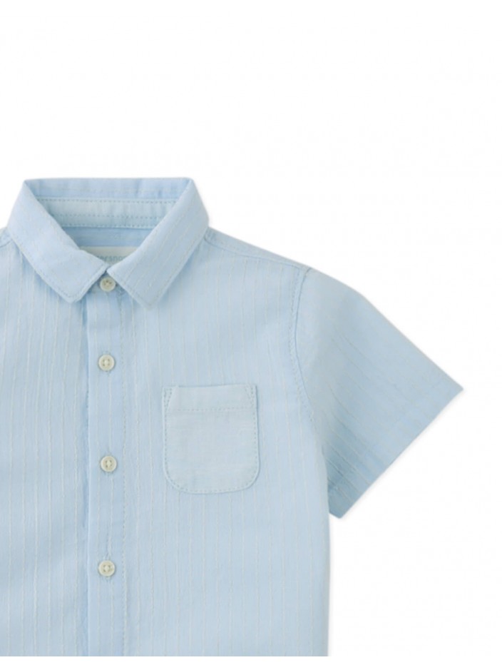 Baby Thomas Striped Dobby Shirt with Pocket