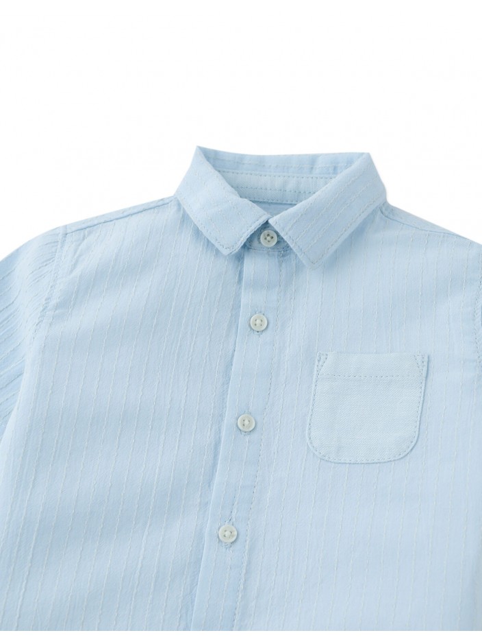 Baby Thomas Striped Dobby Shirt with Pocket