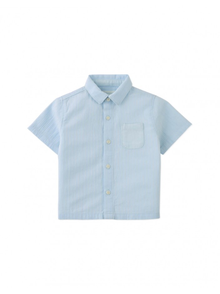 Baby Thomas Striped Dobby Shirt with Pocket
