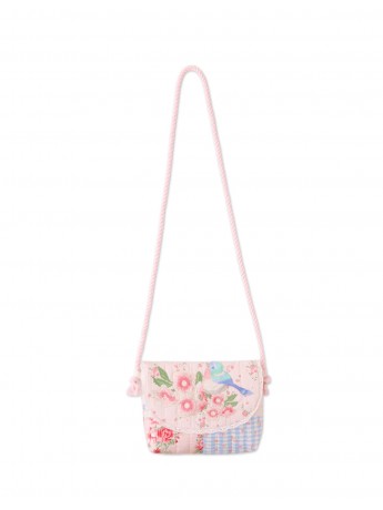 Kane Patchwork Sling Bag With Patch Embroidery