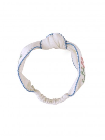 Baby Darla Turban with Center Knot and Picoting