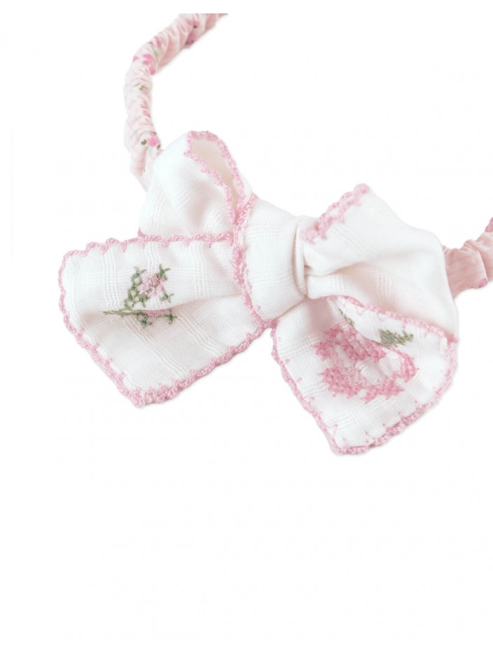 Baby Tessa Turban with Bow Embroidery
