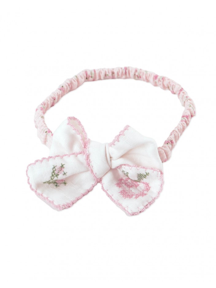 Baby Tessa Turban with Bow Embroidery