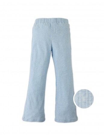 Polina Melange Bootcut Leggings with Pockets – Blue