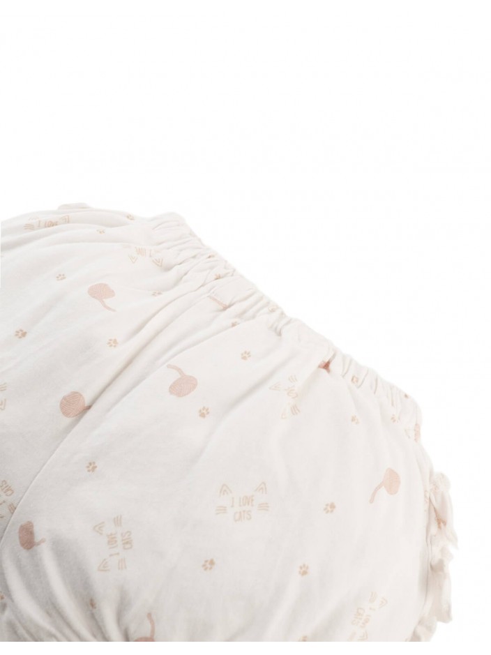 Baby Cecile Tiered Ruffle Bloomers with All-Over Cat Print