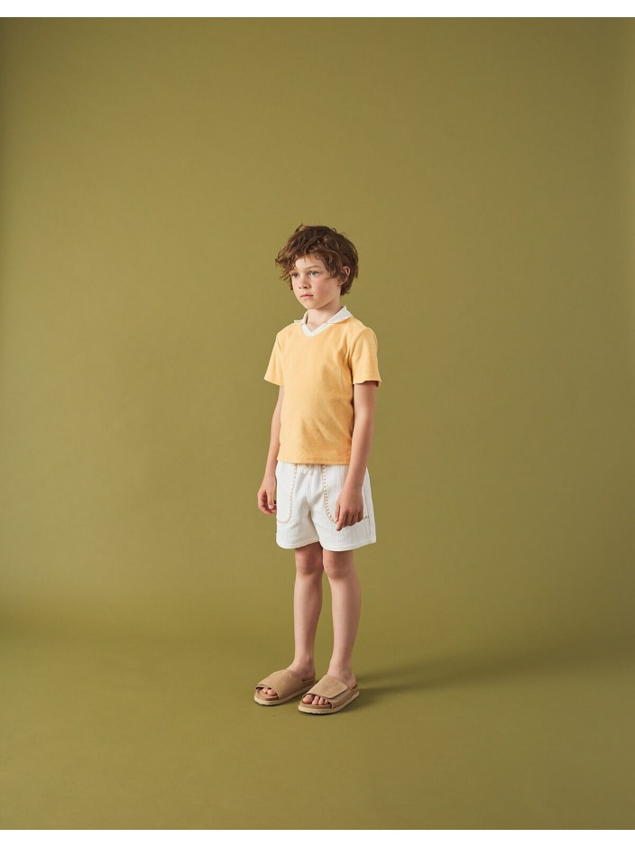 Marlow Textured Drawstring Shorts
