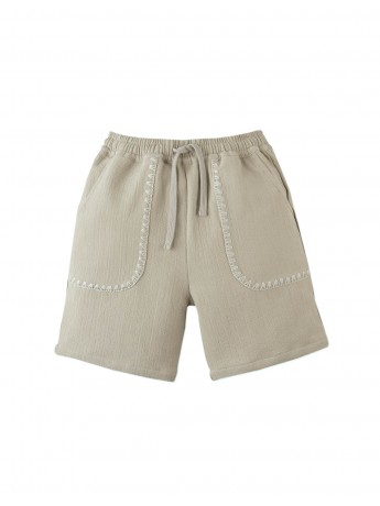 Marlow Textured Drawstring Shorts