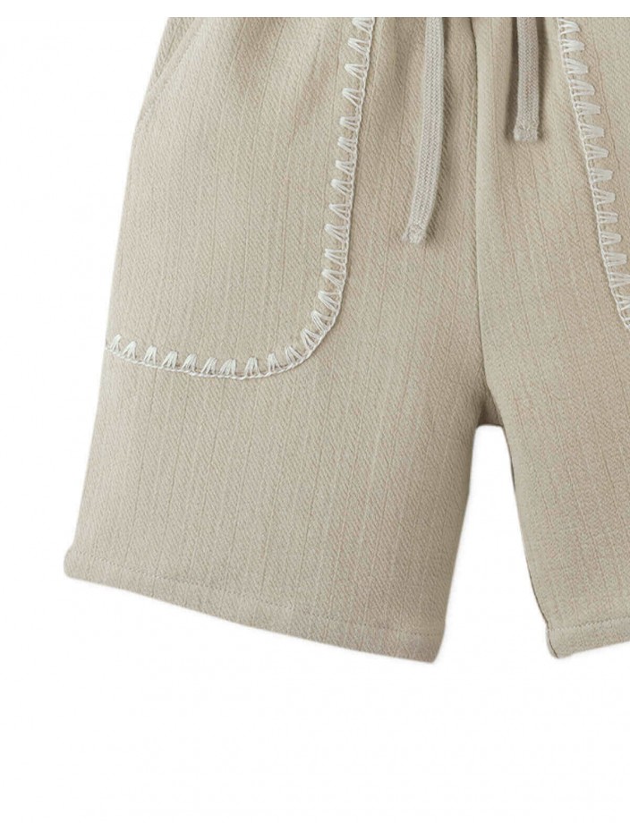 Marlow Textured Drawstring Shorts