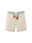 Blaine Regular Fit Canvas Shorts with Braided Cotton Belt