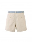 Blaine Regular Fit Canvas Shorts with Braided Cotton Belt