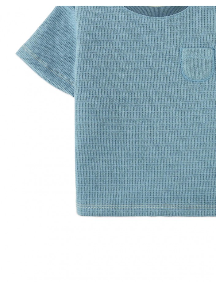 Baby Boris Waffle Knit Jersey T-Shirt