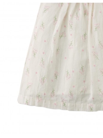 Baby Maia Embroidered Motif Dress with Smocking