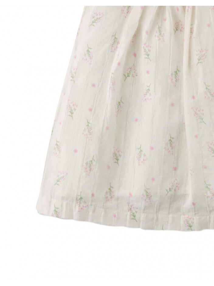 Baby Maia Embroidered Motif Dress with Smocking
