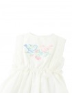 Baby Charlee Cross-Stitch Embroidered Dress with Waist Bows