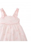 Baby Kara Poplin Dress with a Scalloped Top & Tie Straps
