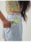 Amara Linen-like Cotton Shorts with Big Pockets & Belt