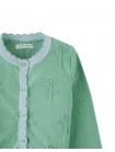 Natalie Cardigan with Scalloped Ribbed Edges