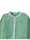 Natalie Cardigan with Scalloped Ribbed Edges