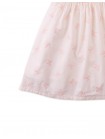 Kara Poplin Dress with a Scalloped Top & Tie Straps