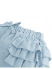 Baby Livia Chambray Bloomers with Tiered Ruffles