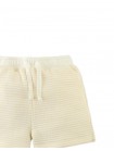 Textured Stripe Knit Drawstring Pull‑On Shorts