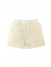 Textured Stripe Knit Drawstring Pull‑On Shorts